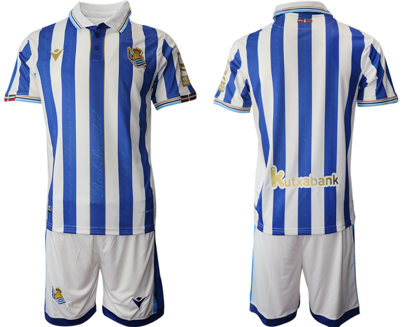 Camiseta Macron de Real Sociedad Final de Copa del Rey 2019-20 name&number 2021/22 Soccer Kit